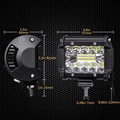 Đèn lái xe LED hợp kim nhôm 10-30V Đèn đèn LED cho xe