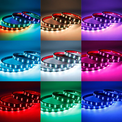 24V 5050 SMD 5A 2.4m Ánh sáng bầu không khí bên trong xe với ống dẫn từ xa cho xe tải