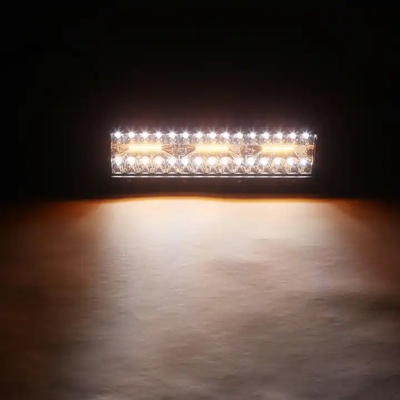 9 inch 180W Đèn LED hai hàng Đèn trắng / Amber cho xe ngoại tuyến