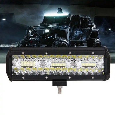9 inch 180W Đèn LED hai hàng Đèn trắng / Amber cho xe ngoại tuyến