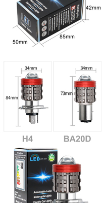 Ba quả mắt Đèn đèn pha LED xe máy gần màu vàng màu trắng phụ trợ