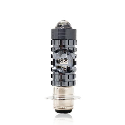 Đèn lái xe mini DRL Đèn đèn pha xe máy LED bóng đèn H4 H6 BA20D P15D Xe ô tô Chiếc mắt cá Máy chiếu ống kính hai màu