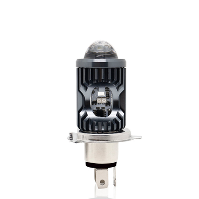 Đèn lái xe mini DRL Đèn đèn pha xe máy LED bóng đèn H4 H6 BA20D P15D Xe ô tô Chiếc mắt cá Máy chiếu ống kính hai màu
