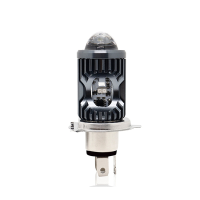 Đèn lái xe mini DRL Đèn đèn pha xe máy LED bóng đèn H4 H6 BA20D P15D Xe ô tô Chiếc mắt cá Máy chiếu ống kính hai màu