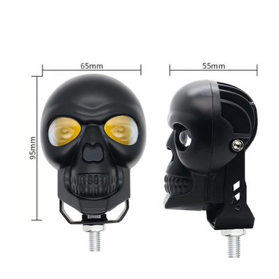 3 inch 40w Đèn đầu đầu hộp sọ xe máy Đèn phơi bên ngoài Đèn đèn LED Đèn lái xe Mini Đèn hai màu