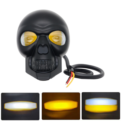 3 inch 40w Đèn đầu đầu hộp sọ xe máy Đèn phơi bên ngoài Đèn đèn LED Đèn lái xe Mini Đèn hai màu