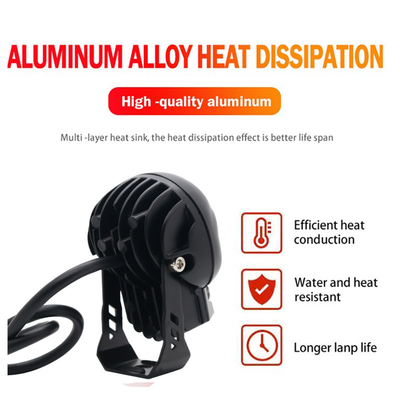 3 inch 40w Đèn đầu đầu hộp sọ xe máy Đèn phơi bên ngoài Đèn đèn LED Đèn lái xe Mini Đèn hai màu