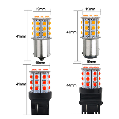 Long Lasting White LED Turn Signals For Cars 12V Aluminum Alloy Body Trắng Vàng Đỏ 3030 33SMD