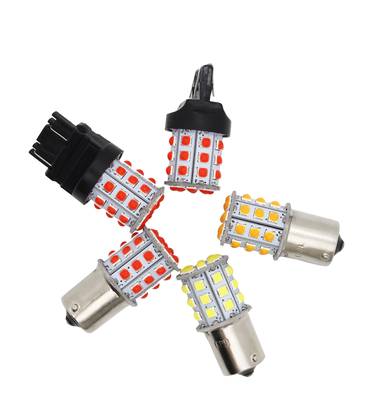 Long Lasting White LED Turn Signals For Cars 12V Aluminum Alloy Body Trắng Vàng Đỏ 3030 33SMD