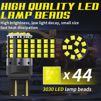 Đèn LED hợp kim nhôm màu trắng 1156 1157 T20 3030 44SMD Đèn lùi 12V 24V