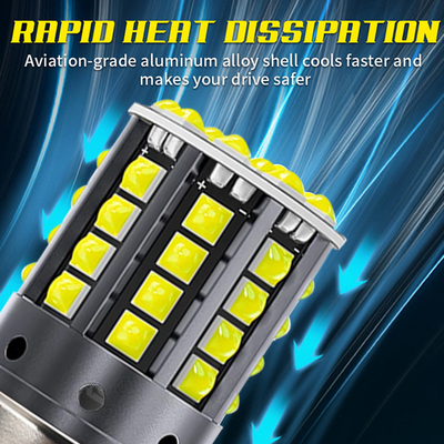 Đèn LED hợp kim nhôm màu trắng 1156 1157 T20 3030 44SMD Đèn lùi 12V 24V