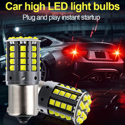 Đèn LED hợp kim nhôm màu trắng 1156 1157 T20 3030 44SMD Đèn lùi 12V 24V