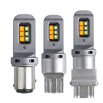 Đèn tín hiệu chuyển hướng phanh LED 5W lâu dài với 1156 bóng đèn LED 12smd phổ biến 1156 P21W BA15S PY21W 3157 7443 Canbus