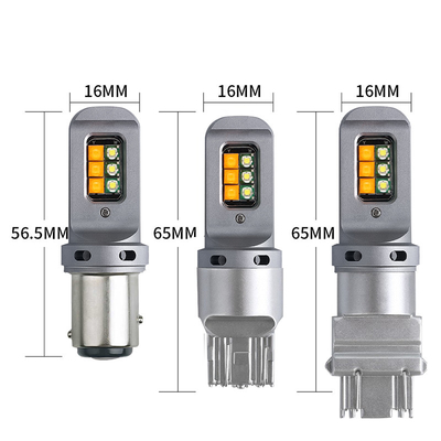 Đèn tín hiệu chuyển hướng phanh LED 5W lâu dài với 1156 bóng đèn LED 12smd phổ biến 1156 P21W BA15S PY21W 3157 7443 Canbus
