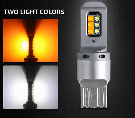Đèn tín hiệu chuyển hướng phanh LED 5W lâu dài với 1156 bóng đèn LED 12smd phổ biến 1156 P21W BA15S PY21W 3157 7443 Canbus
