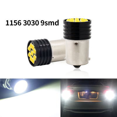 1157 BAY15D LED P21/5W 1156 BA15S P21W bóng đèn LED 9 SMD 3030 R5W R10W Đèn đuôi phanh xe hơi ngược