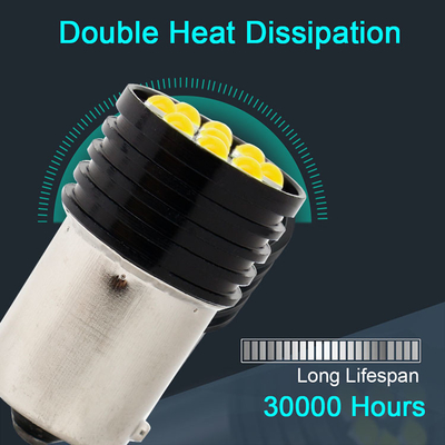 1157 BAY15D LED P21/5W 1156 BA15S P21W bóng đèn LED 9 SMD 3030 R5W R10W Đèn đuôi phanh xe hơi ngược