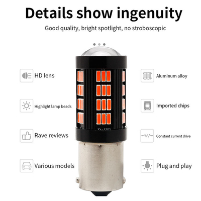 1157 1156 4014 66 SMD Đèn phanh LED Xe hơi lùi lại Đèn đèn LED nội thất ô tô Canbus