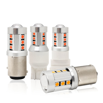 Đèn tín hiệu chuyển hướng xe ô tô màu trắng LED phổ biến1156 1157 3030 15SMD bóng đèn LED màu trắng màu vàng Canbus biển số xe nội thất LED