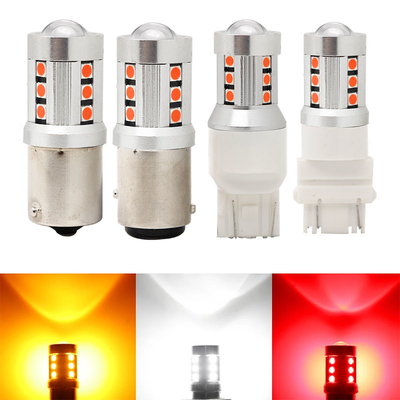 Đèn tín hiệu chuyển hướng xe ô tô màu trắng LED phổ biến1156 1157 3030 15SMD bóng đèn LED màu trắng màu vàng Canbus biển số xe nội thất LED