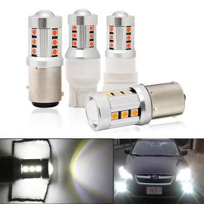 Đèn tín hiệu chuyển hướng xe ô tô màu trắng LED phổ biến1156 1157 3030 15SMD bóng đèn LED màu trắng màu vàng Canbus biển số xe nội thất LED