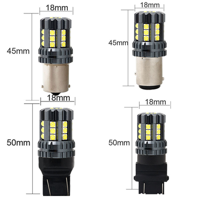 Ánh sáng đèn LED màu trắng Auto 12V 24V 2835 45SMD 1156 1157 T25 3156 3157 T20 7440 7443 Canbus bóng đèn xe Led