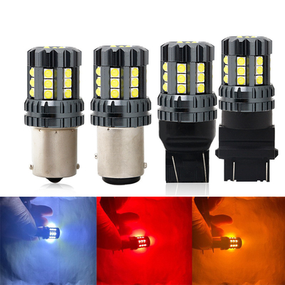 Ánh sáng đèn LED màu trắng Auto 12V 24V 2835 45SMD 1156 1157 T25 3156 3157 T20 7440 7443 Canbus bóng đèn xe Led