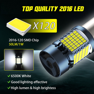 Đèn đèn LED với Canbus 2016 120SMD T20 1156 1157 3156 3157 Đèn phanh tín hiệu quay LED với đèn quạt tự động