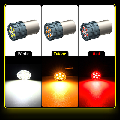 100% Canbus Bau15S Ba15S T25 1156 bóng đèn LED 900Lm 3030 Chips 6LED 12V đèn báo hiệu phanh 6W