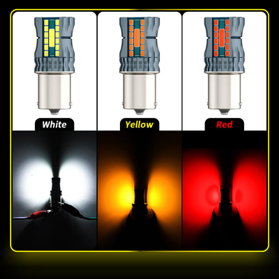 Ống chống nước 12V 1156 3030 24LED + 2COB Đèn báo hiệu quay phanh 3156 bóng đèn LED hai màu