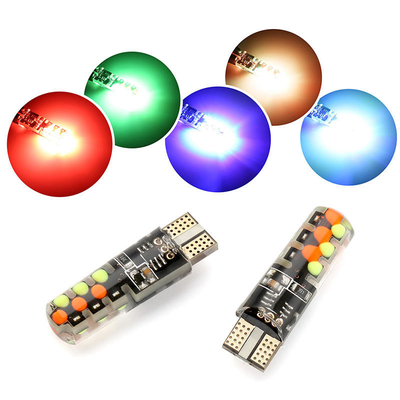 Độ sáng Chiếc xe kiểu mới Nội thất đèn LED bóng đèn T10 5050 6SMD màu RGB Với RGB Với đèn đèn nhấp nháy từ xa