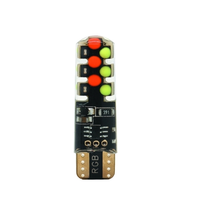 Độ sáng Chiếc xe kiểu mới Nội thất đèn LED bóng đèn T10 5050 6SMD màu RGB Với RGB Với đèn đèn nhấp nháy từ xa