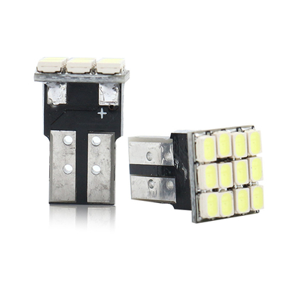 Năng lượng 9W bóng đèn LED chống nước IP67 360 độ Đèn ô tô 12v T10 12SMD 1206 3020 Đèn đọc biển số