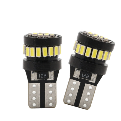 3014 Chip LED bóng đèn ô tô Đèn trắng góc chùm 360 độ T10 3014 24smd Điện liên tục bóng đèn LED sáng