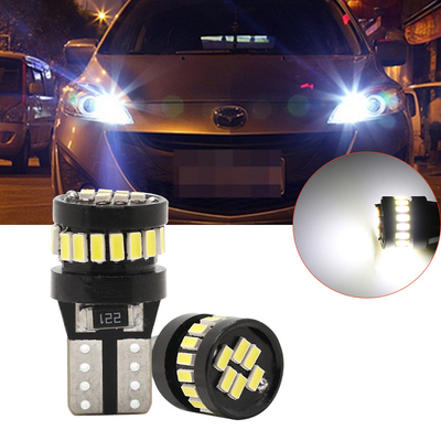 3014 Chip LED bóng đèn ô tô Đèn trắng góc chùm 360 độ T10 3014 24smd Điện liên tục bóng đèn LED sáng