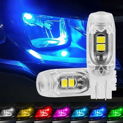 360 độ đèn LED bóng đèn xe ô tô bảng giấy phép ánh sáng T10 2835 3030 5smd đèn LED nổi bật 5W5 không cực
