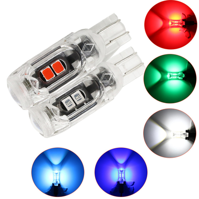 360 độ đèn LED bóng đèn xe ô tô bảng giấy phép ánh sáng T10 2835 3030 5smd đèn LED nổi bật 5W5 không cực