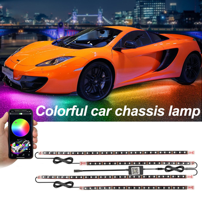 Đèn LED nội thất ô tô Điều khiển từ xa đa màu ABS linh hoạt 12V Đèn dải LED ô tô