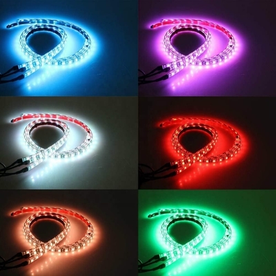 Đèn LED nội thất ô tô Điều khiển từ xa đa màu ABS linh hoạt 12V Đèn dải LED ô tô