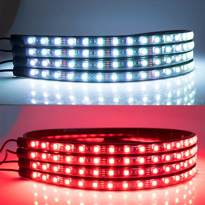 Đèn LED nội thất ô tô Điều khiển từ xa đa màu ABS linh hoạt 12V Đèn dải LED ô tô