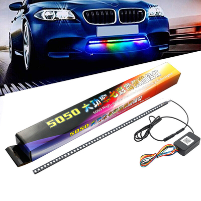 Ánh sáng LED nội thất xe ABS phổ quát Kiểm soát nước 56CM Ánh sáng đèn flash xe Strobe Knight Rider Scanner Light
