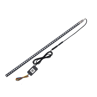 Ánh sáng LED nội thất xe ABS phổ quát Kiểm soát nước 56CM Ánh sáng đèn flash xe Strobe Knight Rider Scanner Light