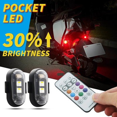 RGB màu LED Đèn khí quyển nội thất xe Micro USB IP67 điều khiển từ xa không dây