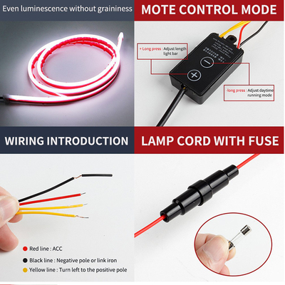ST-5050-150180APP RGB đèn LED nội thất xe với điều khiển từ xa chống nước và linh hoạt
