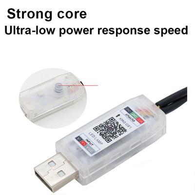 5V PVC USB đèn LED dải 110cm với APP điều khiển từ xa nhiều chế độ chiếu sáng cho bầu không khí nội thất