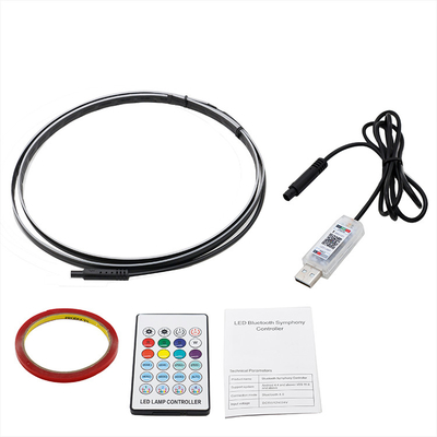 5V PVC USB đèn LED dải 110cm với APP điều khiển từ xa nhiều chế độ chiếu sáng cho bầu không khí nội thất