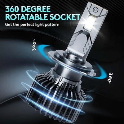 O3 12V 55W 12000 Lumen Đèn pha LED ô tô H1 H3 H4 H7 H11 9005 9006 Bóng đèn pha LED D2H