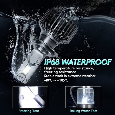 O3 12V 55W 12000 Lumen Đèn pha LED ô tô H1 H3 H4 H7 H11 9005 9006 Bóng đèn pha LED D2H