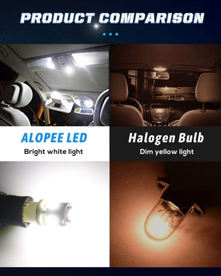 194 Bóng đèn LED ô tô 6500K Wedge T10 SMD 5050 Chip