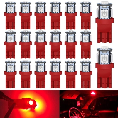 194 Bóng đèn LED ô tô 6500K Wedge T10 SMD 5050 Chip